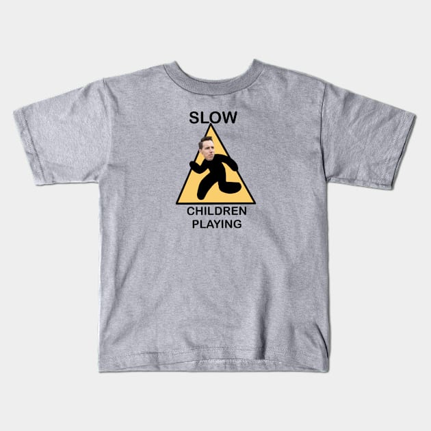 Josh Hawley run Kids T-Shirt by AmyNewBlue